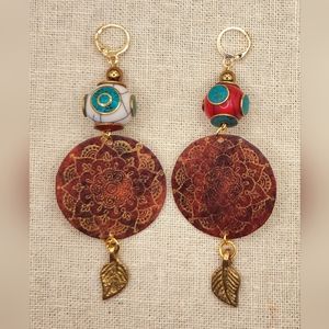 Watercolor Earrings, Tibet